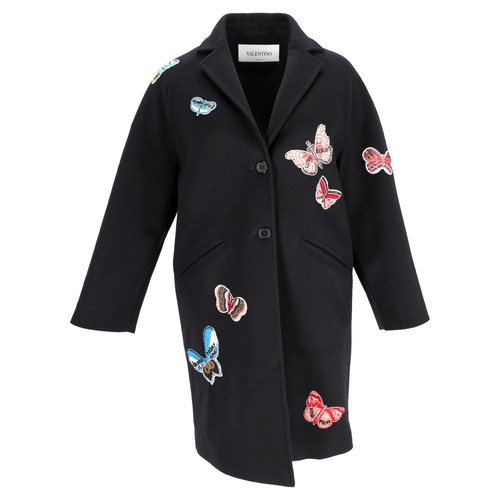Valentino black wool - black, butterfly